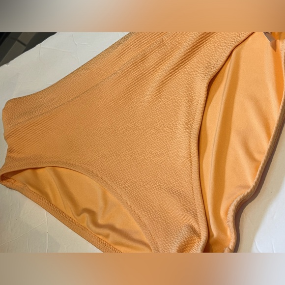 2 Pairs Set Old Navy Women's High-Waisted Pucker Bikini Swim Bottoms XXL Orange - Picture 13 of 16